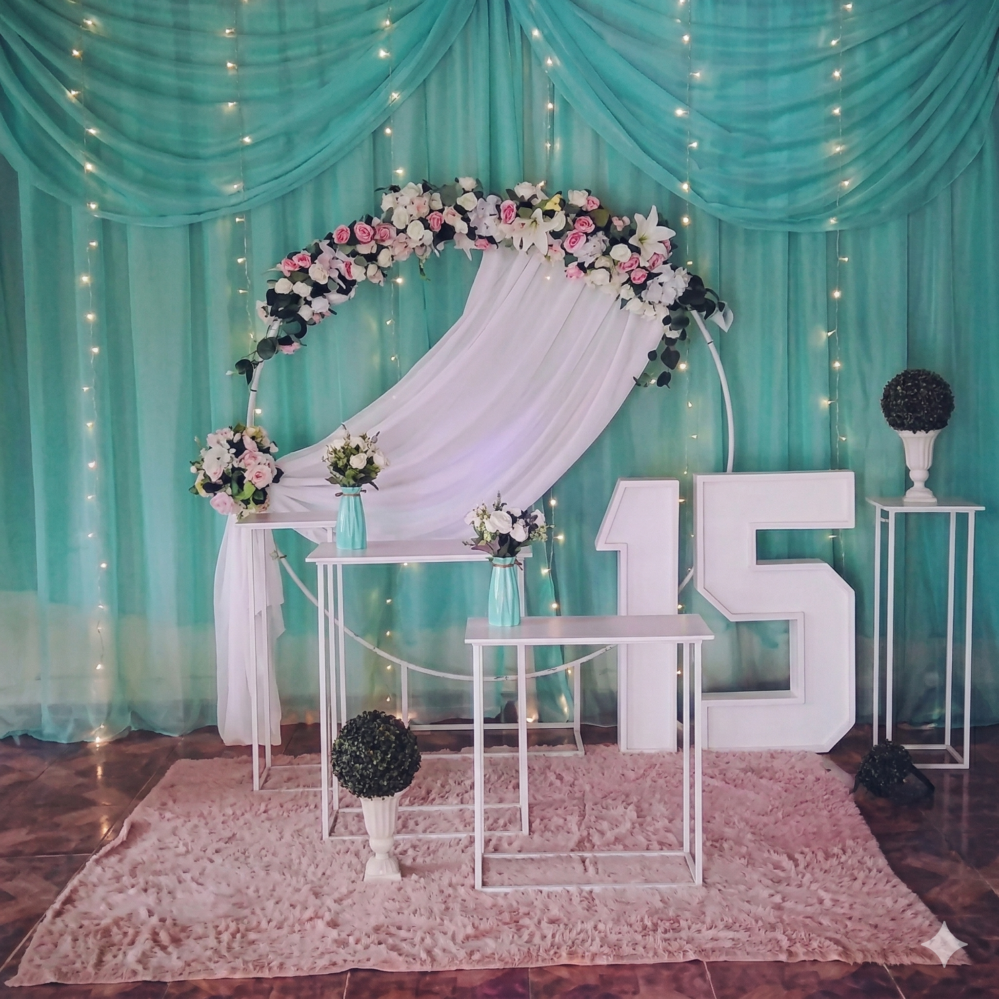 Espacio completamente transformado para evento